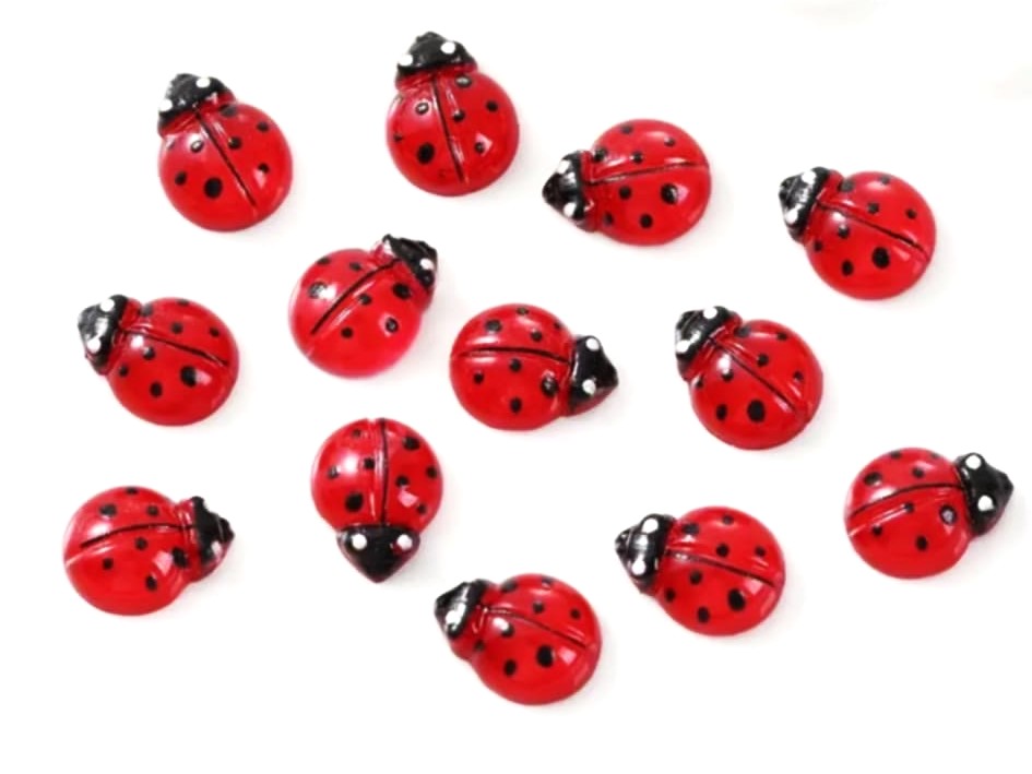 OZDOBY DO PAZNOKCI 3D MIX BIEDRONKA - obrazek 3