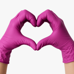 BEAUTE LUXE RĘKAWICZKI NITRYLOWE FUCHSIA 50szt S