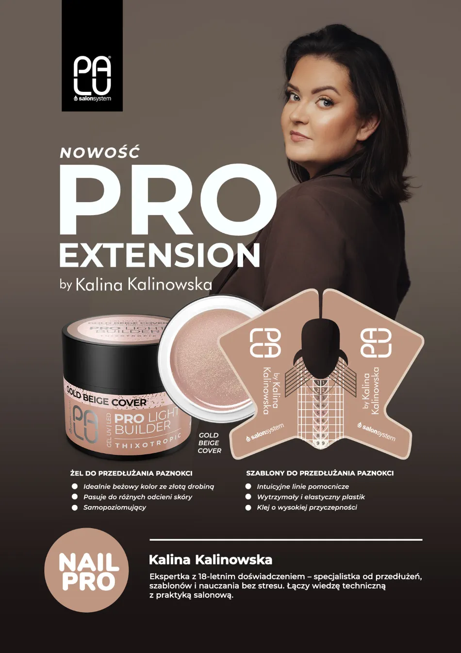 PALU SZABLONY FORMY DO PAZNOKCI by KALINA KALINOWSKA 100szt - obrazek 3