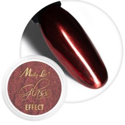 MM PYŁEK EFEKT LUSTRA GLASS EFFECT RED nr.3