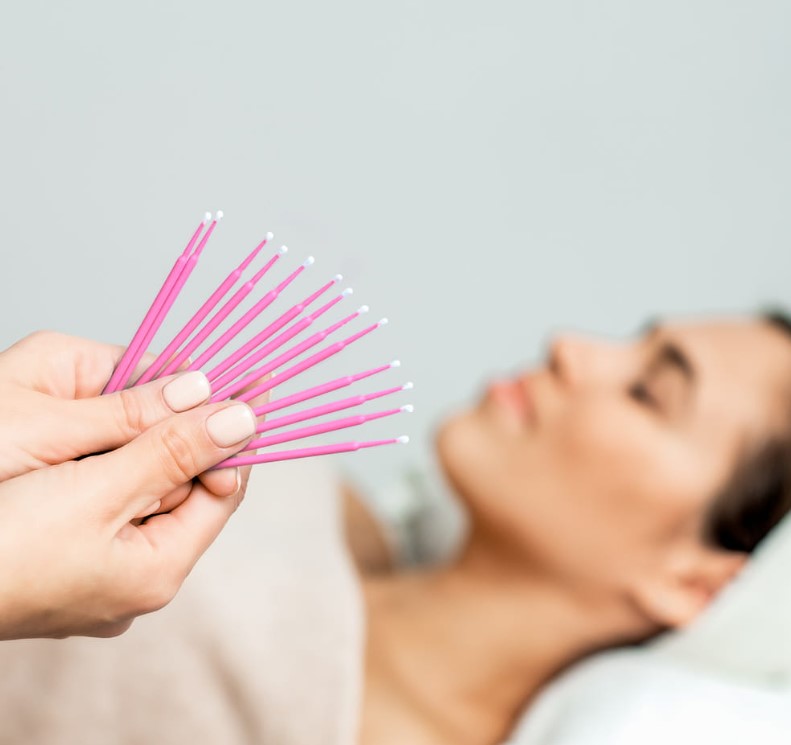 MIKROSZCZOTECZKI APLIKATORY 100szt różowe - obrazek 6
