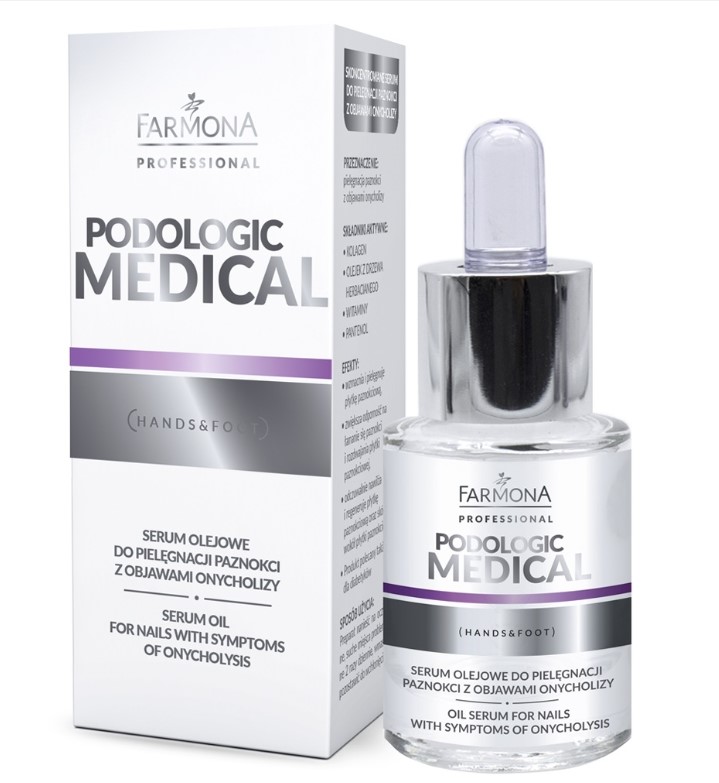 PODOLOGIC MEDICAL SERUM OLEJOWE DO PIELĘGNACJI PAZNOKCI Z ONYCHOLIZĄ 15ml