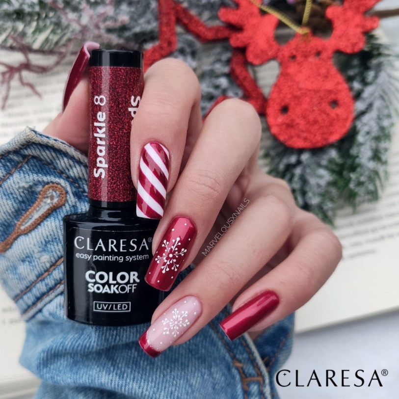 CLARESA LAKIER HYBRYDOWY 5g SPARKLE 8 - obrazek 4