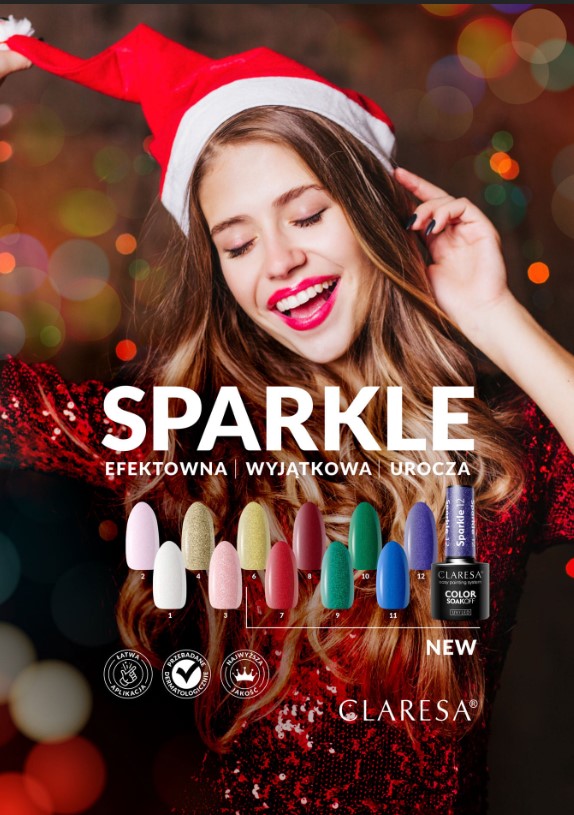 CLARESA LAKIER HYBRYDOWY 5g SPARKLE 8 - obrazek 6