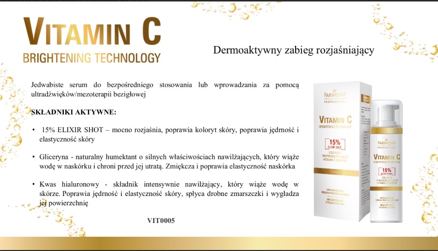 VITAMIN C WITAMINOWE SERUM ROZJAŚNIAJĄCE 50ml - obrazek 2