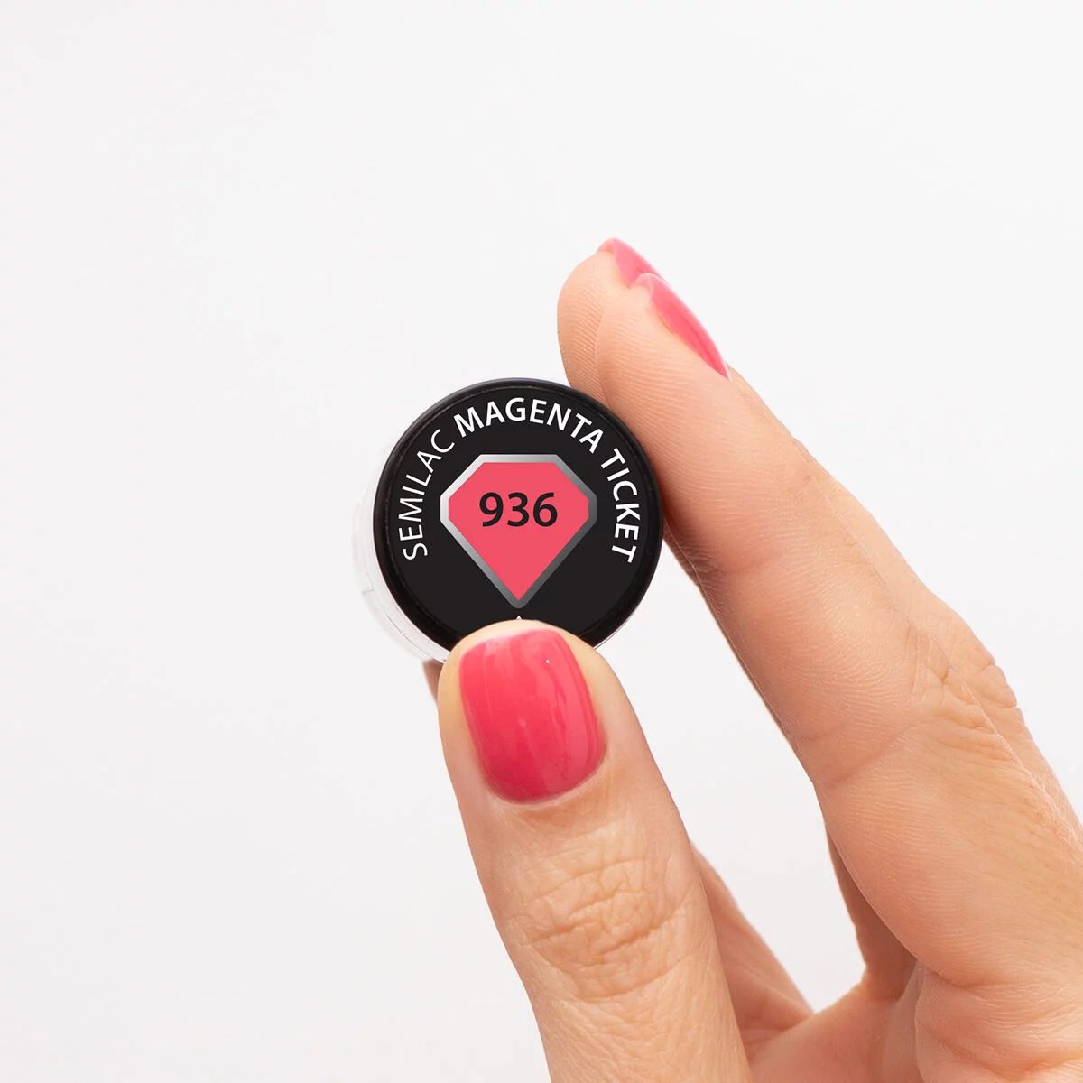 SEMILAC LAKIER HYBRYDOWY 7ml 936 MAGENTA TICKET - obrazek 2