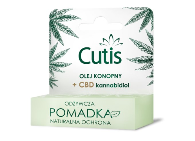 CUTIS ODŻYWCZA POMADKA DO UST 5g olej konopny + cbd kannabidiol - obrazek 3