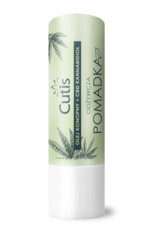 CUTIS ODŻYWCZA POMADKA DO UST 5g olej konopny + cbd kannabidiol - obrazek 4