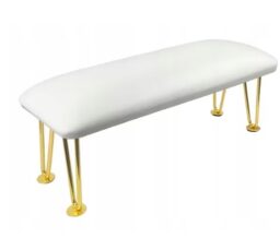 PODUSZKA NA NÓŻKACH DO MANICURE biało-złota