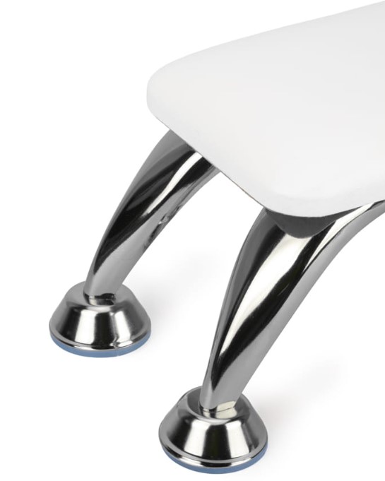 PODUSZKA NA NÓŻKACH DO MANICURE biało-srebrna - obrazek 6