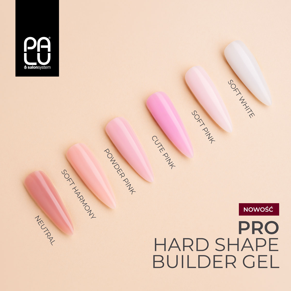PALU PRO HARD SHAPE BUILDER GEL SOFT HARMONY 45g ŻEL BUDUJĄCY - obrazek 4
