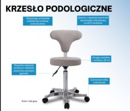 Krzesło Taboret Podologiczny VIREO GEHWOL TECH VEGA