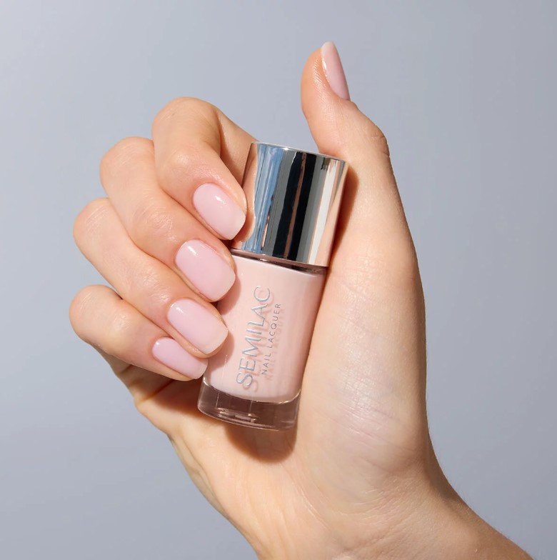 SEMILAC LAKIER KLASYCZNY NAIL LACQUER 9ml 101 SHEER NUDE - obrazek 3