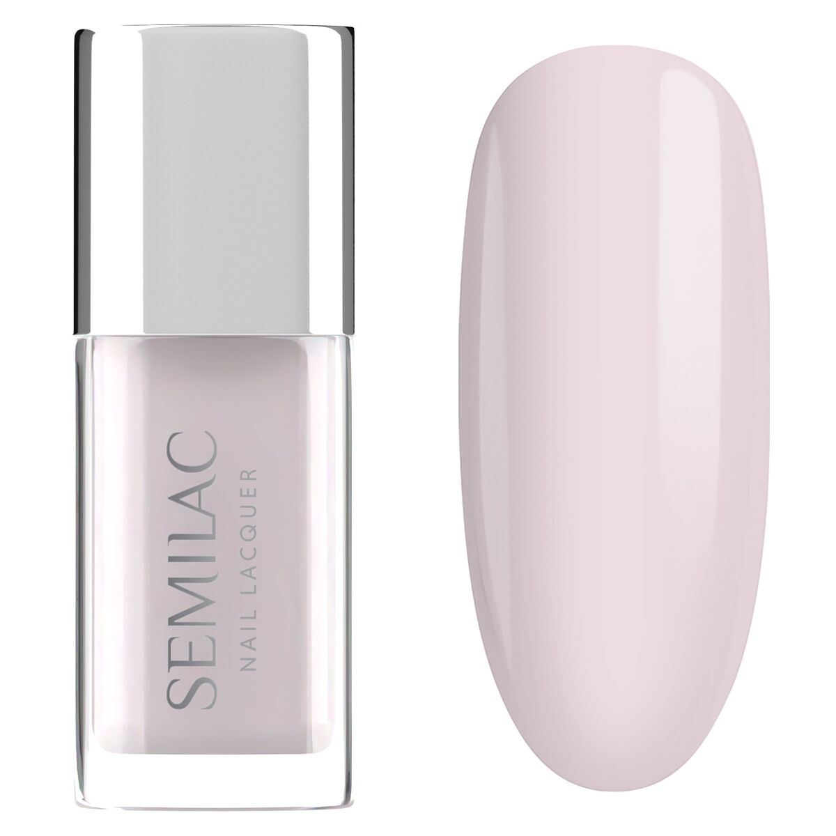 SEMILAC LAKIER KLASYCZNY NAIL LACQUER 9ml 102 SHEER MILKY PINK