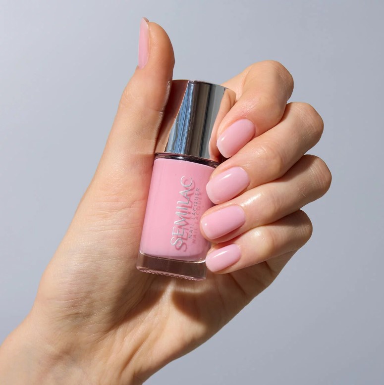SEMILAC LAKIER KLASYCZNY NAIL LACQUER 9ml 103 SHEER VIBRANT PINK - obrazek 6