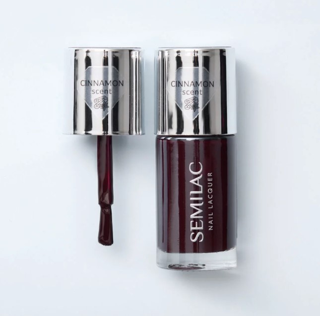 SEMILAC LAKIER KLASYCZNY NAIL LACQUER 9ml 112 WINE RED - obrazek 4