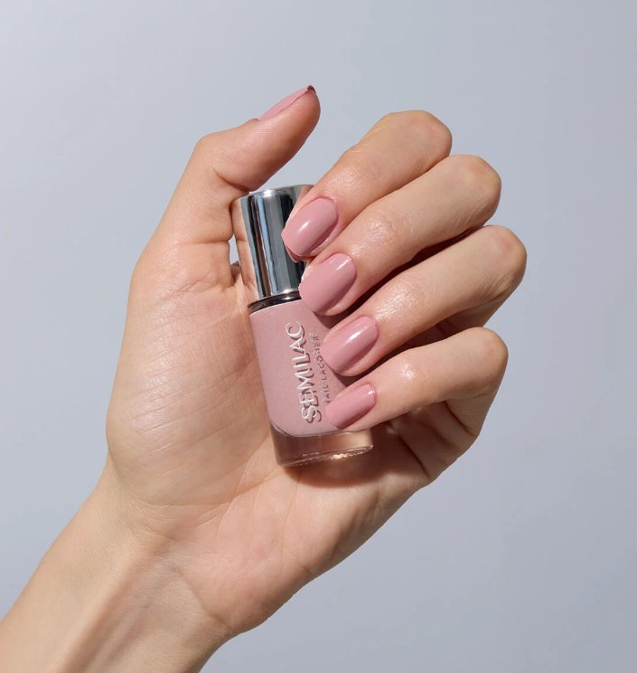 SEMILAC LAKIER KLASYCZNY NAIL LACQUER 9ml 107 CLASSIC NUDE - obrazek 2