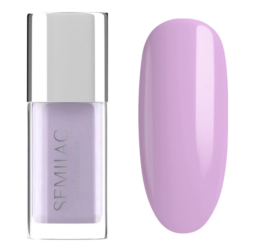SEMILAC LAKIER KLASYCZNY NAIL LACQUER 9ml 118 PASTEL LILAC