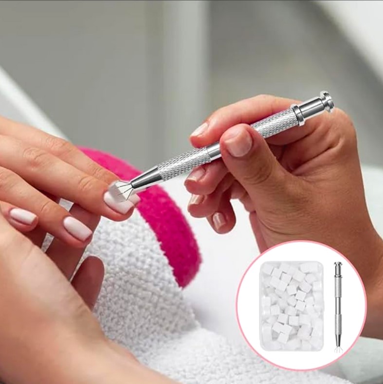 ZESTAW DO OMBRE WHITE APLIKATOR + 100 GABEK BIAŁE - obrazek 5