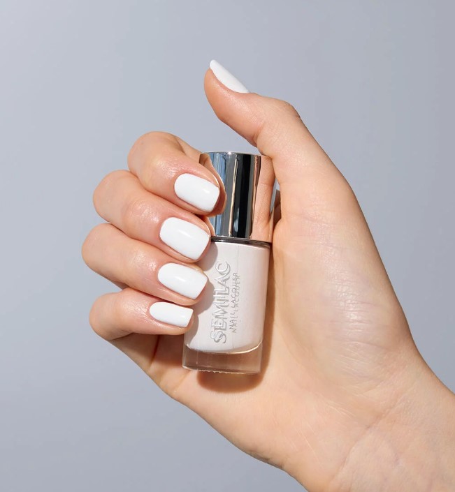 SEMILAC LAKIER KLASYCZNY NAIL LACQUER 9ml 108 CLASSIC WHITE - obrazek 2