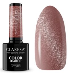 CLARESA LAKIER HYBRYDOWY 5g NUDE GLOW CAT EYE LIGHT PEACH