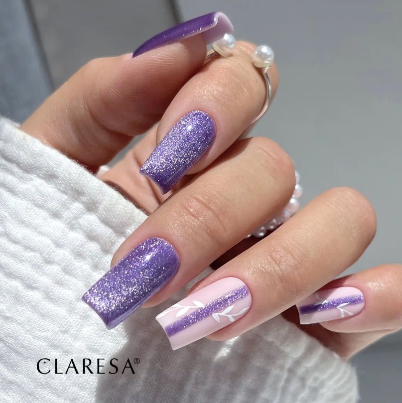 CLARESA LAKIER HYBRYDOWY 5g CAT EYE NEON PURPLE - obrazek 3
