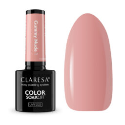 CLARESA LAKIER HYBRYDOWY 5g NUDE GLOW GUMMY NUDE 1