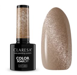 CLARESA LAKIER HYBRYDOWY 5g NUDE GLOW CAT EYE LIGHT BROWN