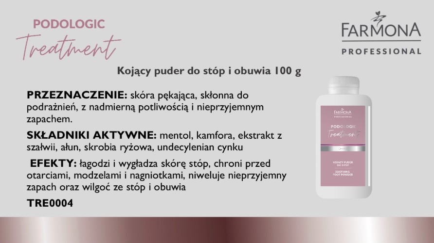 PODOLOGIC TREATMENT KOJĄCY PUDER DO STÓP 100ml - obrazek 7