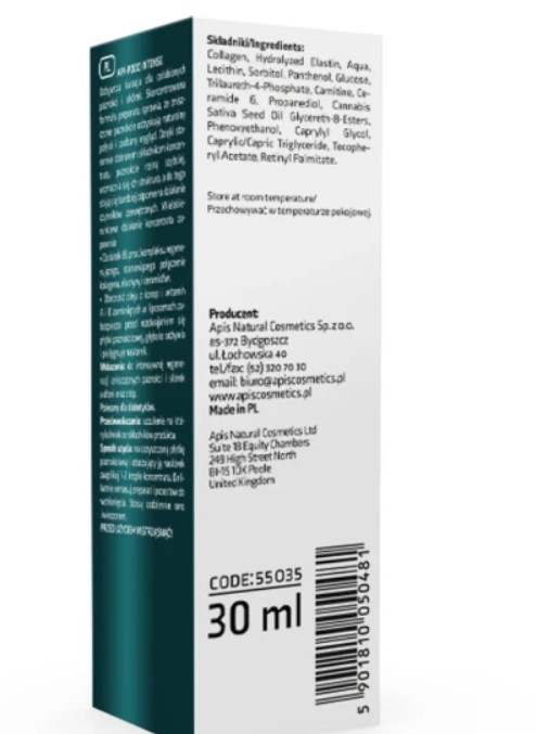 55035 API-PODO INTENSE KONCENTRAT KOLAGENOWY DO PAZNOKCI 30ml - obrazek 3