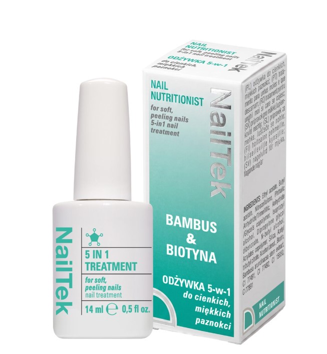 NAIL NUTRITIONIST BAMBUS & BIOTYNA 5W1 ODŻYWKA DO PAZNOKCI MIĘKKICH I CIENKICH PAZNOKCI 14ml - obrazek 2