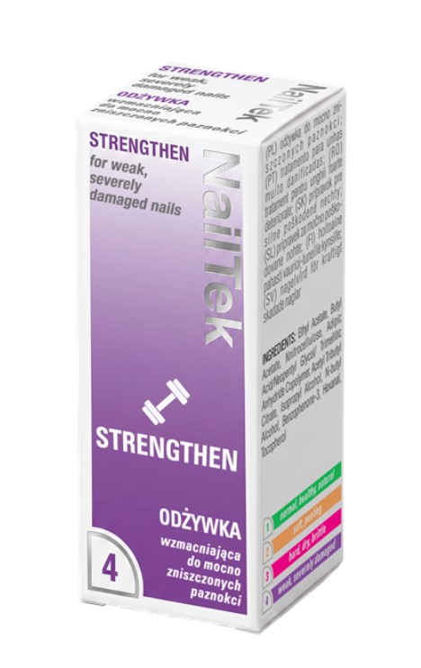 NAIL TEK STRENGHTEN 4 ODŻYWKA WZMACNIAJĄCA DO MOCNO ZNISZCZONYCH PAZNOKCI 15ml - obrazek 3