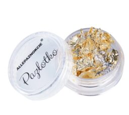 Pazłotko dwustronne Flame ultracienka folia chrom w płatkach do zdobień słoiczek 3 ml Nr 2