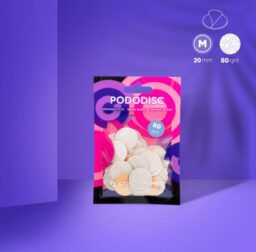 STALEKS Białe wymienne nakładki do PODODISC PRO M, gradacja 80 (50 szt.)