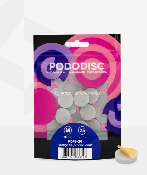 STALEKS Wymienne nakładki „Polerka na gąbce” do PODODISC STALEKS PRO M, (25 szt.) - obrazek 4