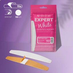 STALEKS ZESTAW BIALYCH WYMIENNYCH NAKŁADEK DO PILNIKA PÓŁKSIĘŻYC EXPERT 40 150 grit (30 szt.) DFE-40-150w (na miękkiej bazie)