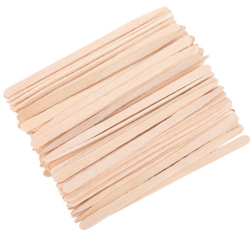 EKO SZPATUŁKI DREWNIANE MINI 100szt LOVEWAX