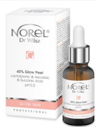 GLOW SKIN – GLOW PEEL LACTOBIONIC & ASCORBIC &SUCCINIC ACID 5%  pH 2 KWAS LAKTOBIONOWY, ASKORBINOWY I BURSZTYNOWY  30ml PP105