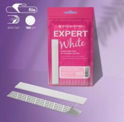 STALEKS WYMIENNE BIAŁE PILNIKI NA BAZIE MIĘKKIEJ DO PILNIA PROSTEGO EXPERT 20 #180 GRIT (30 SZT)