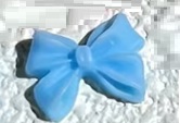 OZDOBY DO PAZNOKCI 3D KOKARDKI NIEBIESKI 20szt
