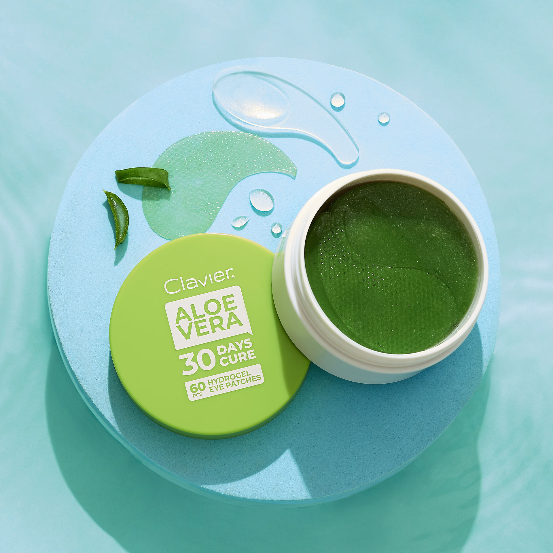 CLAVIER PŁATKI POD OCZY HYDROŻELOWE ALOE VERA, 60szt. - obrazek 3
