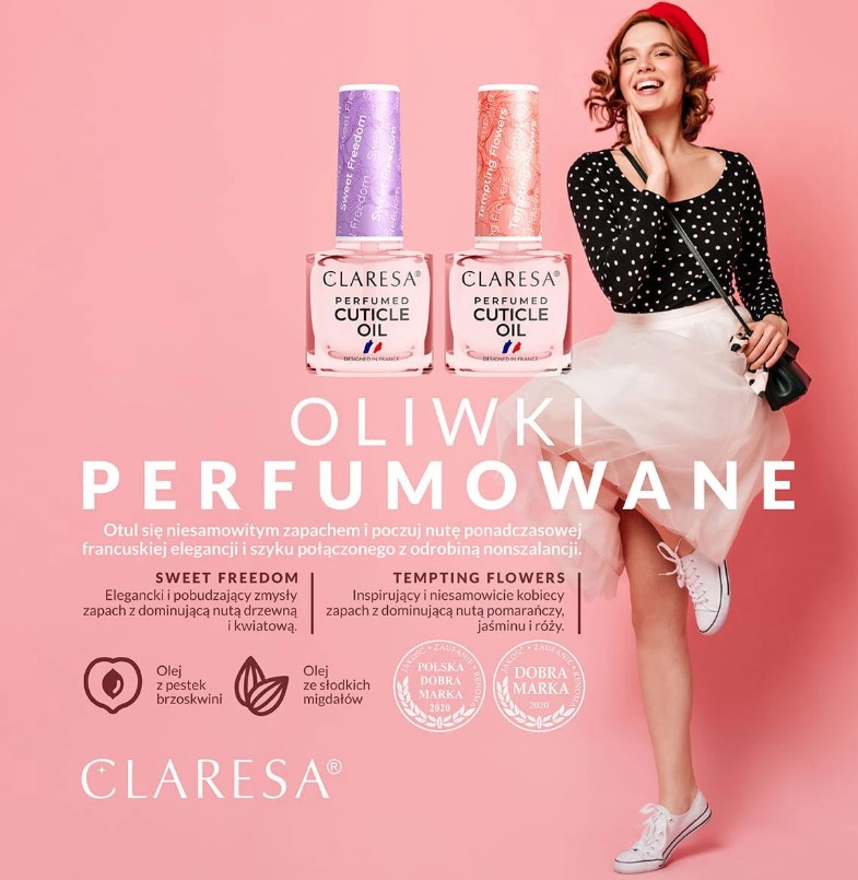 CLARESA OLIWKA DO SKÓREK PRETTY SWEET FREEDOM 5ml - obrazek 2