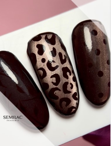 SEMILAC LAKIER HYBRYDOWY 7ml 661 LINEN GLOSS CAT EYE - obrazek 9